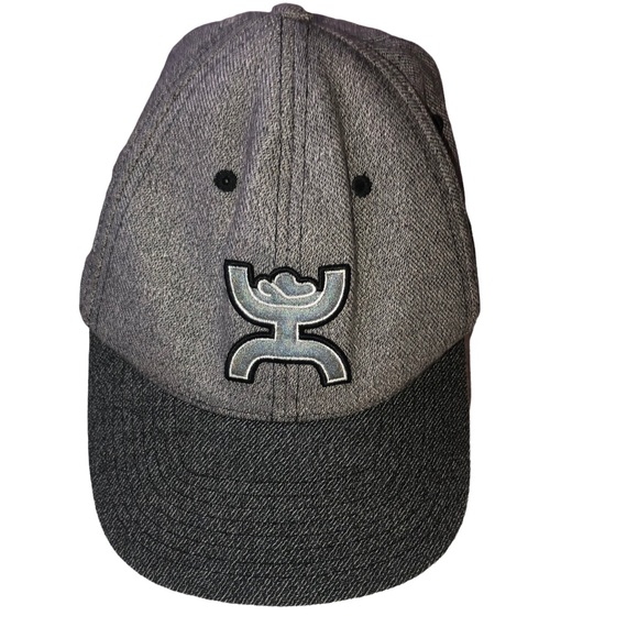 Hooey Dallas Cowboys Coach 2 Tone Grey Flexfit Ball Cap; Football Coach Hat - Picture 1 of 9